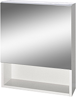 Шкаф с зеркалом для ванной Гамма 12 (белый) - 