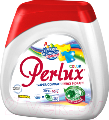 Капсулы для стирки Perlux Color Laundry Washing Capsules (24шт)