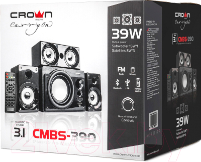 Мультимедиа акустика Crown CMBS-390