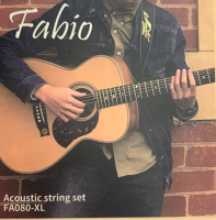 Струны для акустической гитары Fabio FA080-XL бронза (6шт, 0.10-0.47) - 