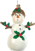 

Елочная игрушка Goodwill, Xmas 2022 Снеговик с остролистом / D 45100-1