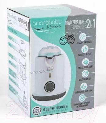 Изображение товара Стерилизатор-подогреватель для бутылочек Amarobaby AB-FLED-WRST-BSE