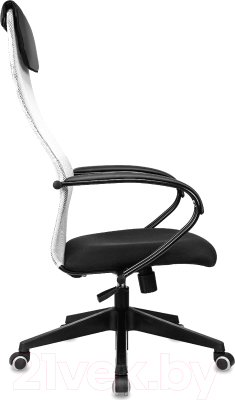 Кресло офисное Бюрократ CH-607 (светло-серый TW-02/сетка)