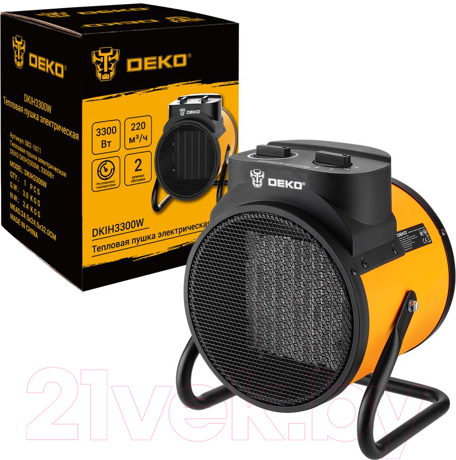 Тепловая пушка электрическая Deko DKIH3300W / 082-1011