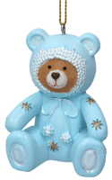

Елочная игрушка, Baby's First Christmas Медвежонок в голубом комбинезоне/17241-2