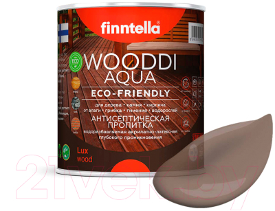 Пропитка для дерева Finntella Wooddi Aqua Haukkua / F-28-0-1-FW109 (900мл)