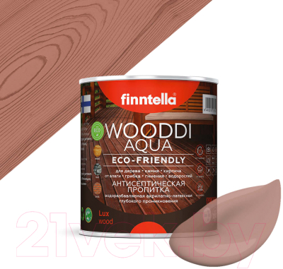 Пропитка для дерева Finntella Wooddi Aqua Virolahti / F-28-0-1-FW111 (900мл)