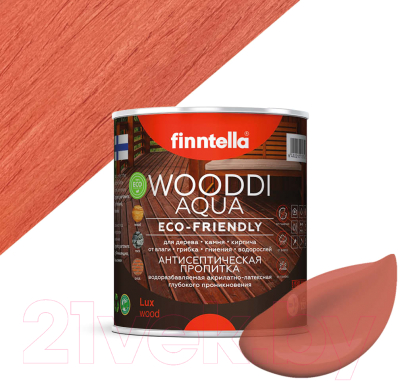 Пропитка для дерева Finntella Wooddi Aqua Koralli / F-28-0-1-FW113 (900мл)