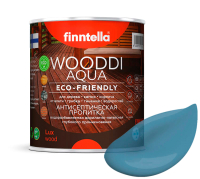 Пропитка для дерева Finntella Wooddi Aqua Mustikka / F-28-0-1-FW115 (900мл) - 