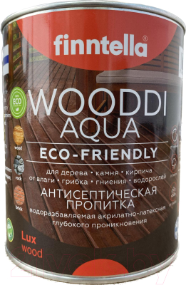 Пропитка для дерева Finntella Wooddi Aqua Mustikka / F-28-0-1-FW115 (900мл)