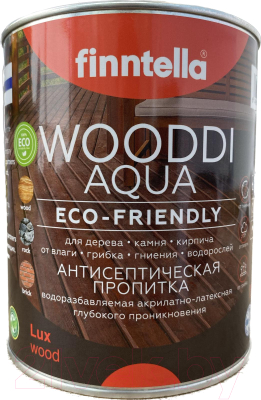 Пропитка для дерева Finntella Wooddi Aqua Majolika / F-28-0-1-FW123 (900мл)