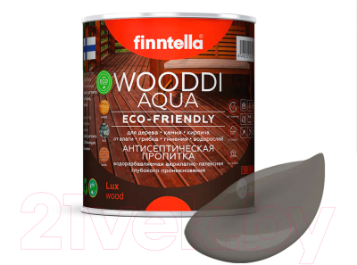Пропитка для дерева Finntella Wooddi Aqua Kaamos / F-28-0-1-FW126 (900мл)