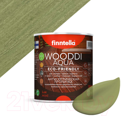 Пропитка для дерева Finntella Wooddi Aqua Koli / F-28-0-1-FW127 (900мл)