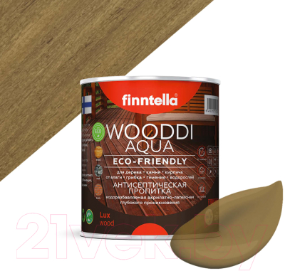 Пропитка для дерева Finntella Wooddi Aqua Sandy / F-28-0-1-FW129 (900мл)