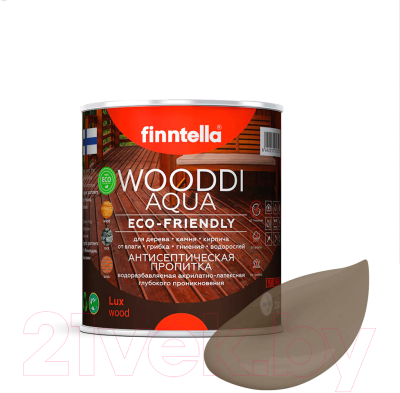 Пропитка для дерева Finntella Wooddi Aqua Jalava / F-28-0-1-FW130 (900мл)