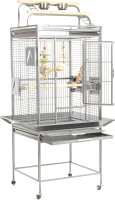 Клетка для птиц MONTANA Cages Finca Play с игровым комплексом / K33002 (светло-серый) - 