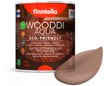 Пропитка для дерева Finntella Wooddi Aqua Akaasia / F-28-0-1-FW103 (900мл)