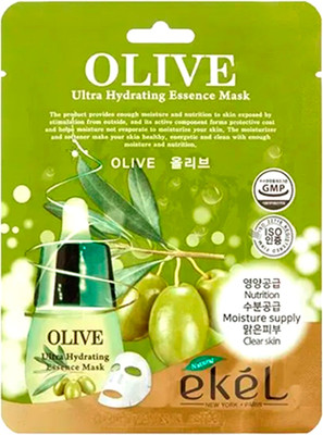 Маска для лица тканевая Ekel Olive (25мл) -