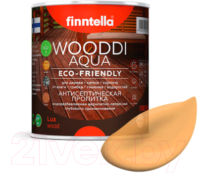 Пропитка для дерева Finntella Wooddi Aqua Paiva / F-28-0-1-FW106 (900мл)