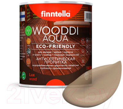 Пропитка для дерева Finntella Wooddi Aqua Oliivipuu / F-28-0-1-FW108 (900мл)