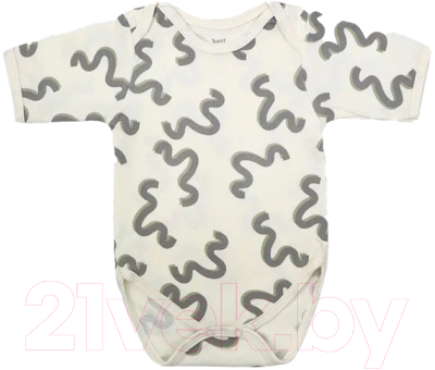 Боди для малышей Rant Hugs And Kisses / HK_PB62-68 (Pattern Beige, р.68)