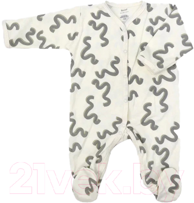 Комбинезон для малышей Rant Hugs And Kisses / HK_PB11-68 (Pattern Beige, р.68)