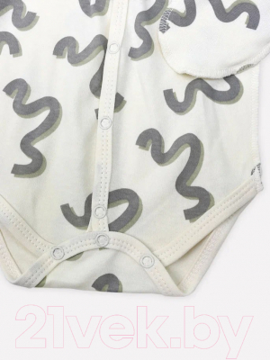 Изображение товара Боди для малышей Rant Hugs And Kisses / HK_PB67-56 (Pattern Beige, р.56)