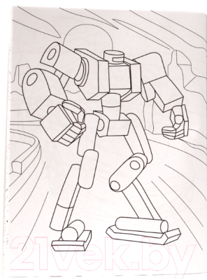 Изображение товара Раскраска Проф-Пресс Супер-пупер. Роботы и машины