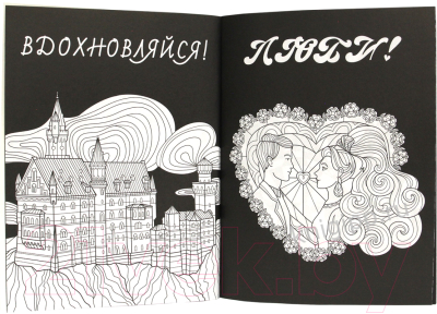 Изображение товара Раскраска-антистресс Проф-Пресс Total Black. Сова