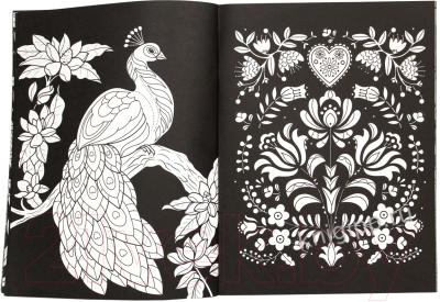 Изображение товара Раскраска-антистресс Проф-Пресс Total Black. Сова