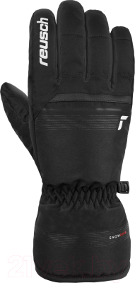 Перчатки лыжные Reusch Snow King / 6201198-7701 (р-р 10, Black/White)