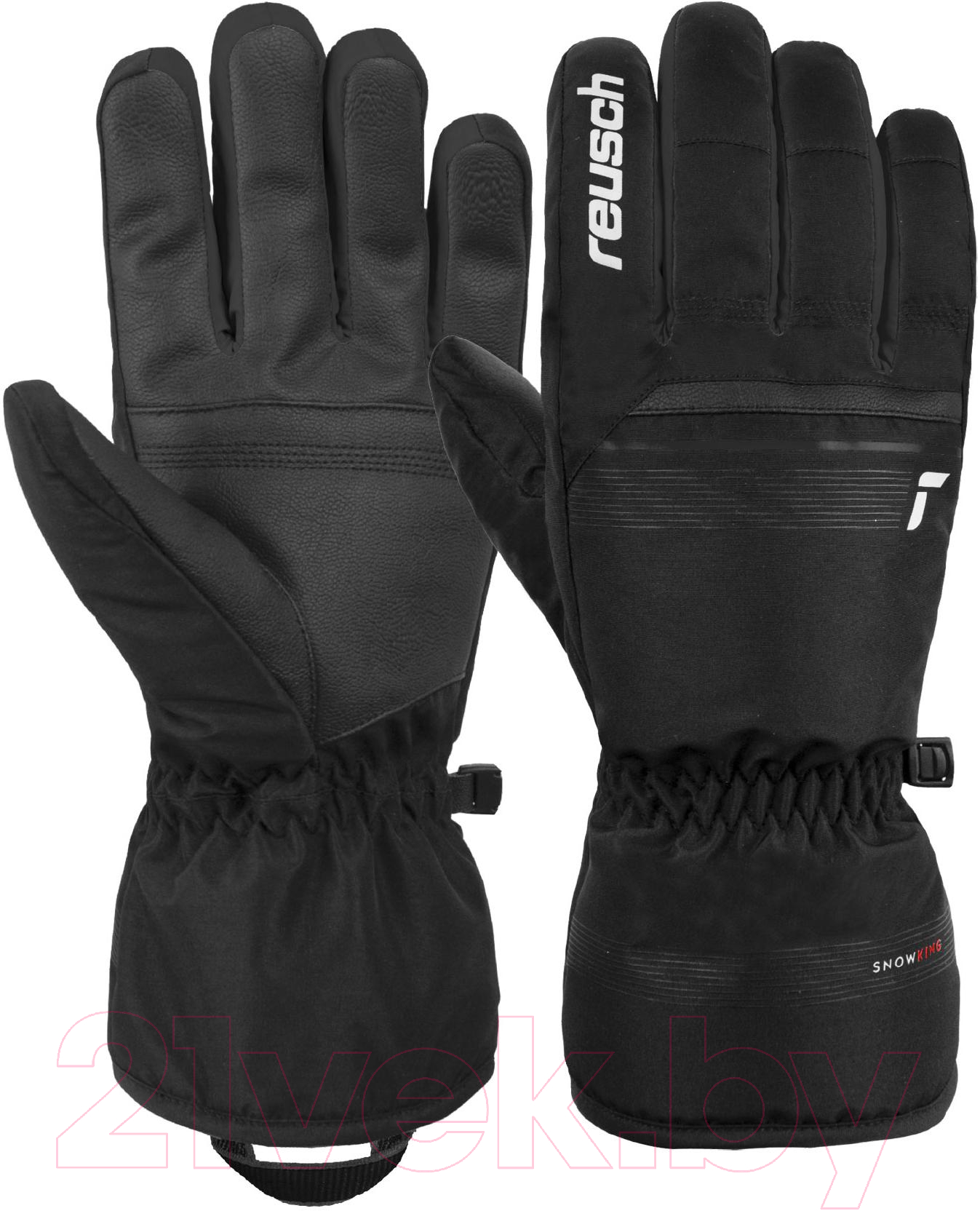 Перчатки лыжные Reusch Snow King / 6201198-7701 (р-р 10, Black/White) — фото 3