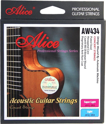 Струна для акустической гитары Alice AW434-SL