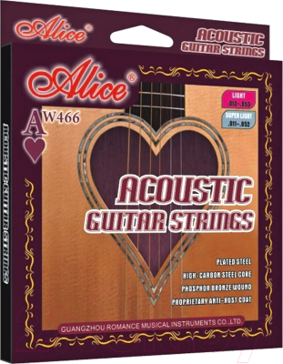 Струны для акустической гитары Alice AW466-SL