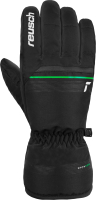 Перчатки лыжные Reusch Snow King / 6201198-7716 (р-р 10.5, Black/Neon Green) - 