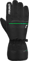 Перчатки лыжные Reusch Snow King / 6201198-7716 (р-р 11, Black/Neon Green) - 