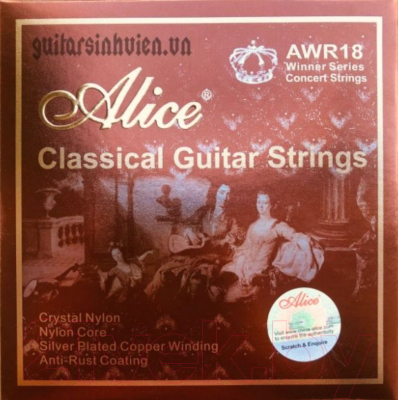 Струны для классической гитары Alice AWR18-N