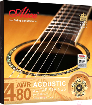 Струны для акустической гитары Alice AWR480-L