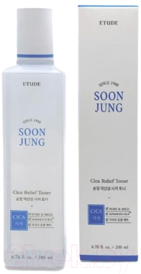 Тонер для лица Etude House Soon Jung Cica Toner  (200мл)