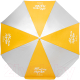 Миниатюра изображения товара Зонт пляжный 21vek Желтый/серебристый