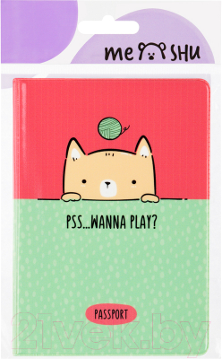 Обложка на паспорт Meshu Wanna Play? / MS_47050