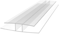 

Профиль соединительный для поликарбоната Royalplast, Неразъемный 10мм