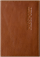 Обложка на паспорт OfficeSpace Элегант / 254223 (светло-коричневый) - 