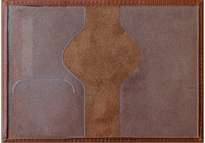 Обложка на паспорт OfficeSpace Элегант / 254223 (светло-коричневый)