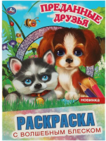 

Раскраска, С волшебным блеском. Преданные друзья