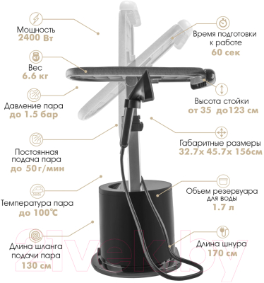 Отпариватель Endever Odyssey Q-12 (черный)