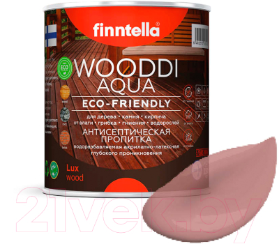 Пропитка для дерева Finntella Wooddi Aqua Kirsikkapuu / F-28-0-1-FW132 (900мл)