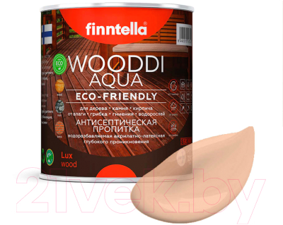 Пропитка для дерева Finntella Wooddi Aqua Kvartsi / F-28-0-1-FW136 (900мл)