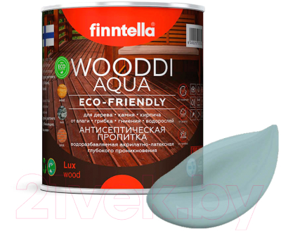 Пропитка для дерева Finntella Wooddi Aqua Linnunrata / F-28-0-1-FW145 (900мл)