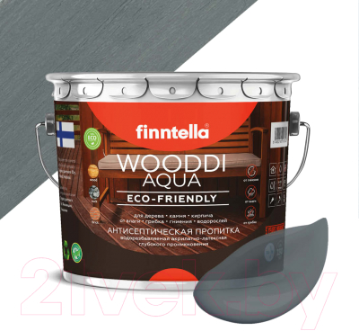 Пропитка для дерева Finntella Wooddi Aqua Luosto / F-28-0-3-FW114 (2.7л)